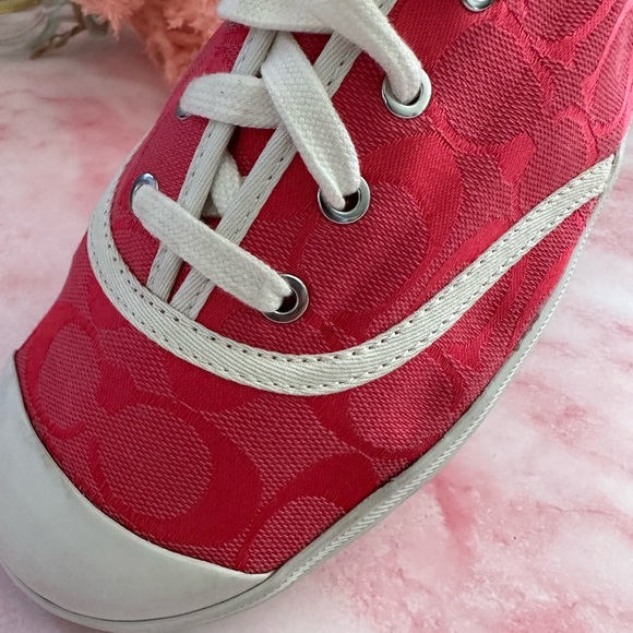 🩸Coach Bellamy Pink Signature C Sneakers - Size 9,5B🩸 - Picture 5 of 16